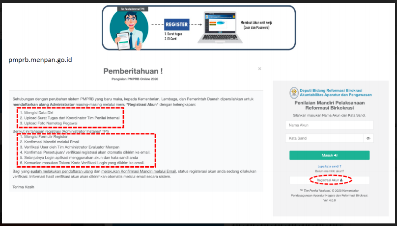 6-1 Sosialisasi RB: Panduan Pembuatan Akun Administrator