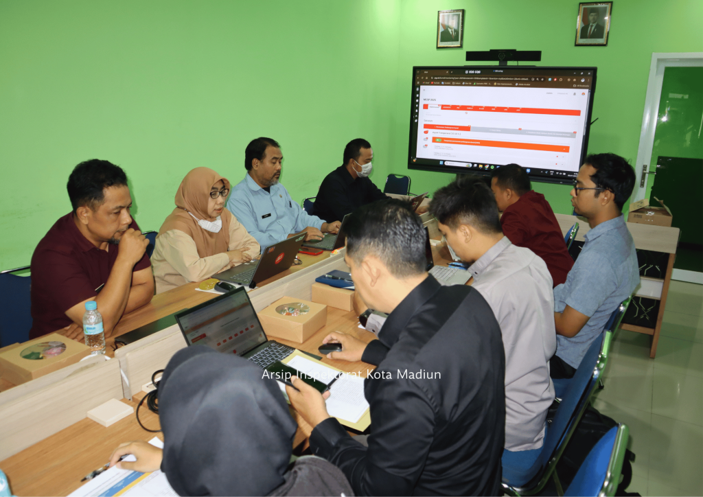 2-1-1024x724 Inspektorat Kota Madiun Koordinasikan Realisasi MCSP/MCP pada Aplikasi Jaga.id